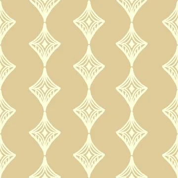 Seamless textured diamond geometric pattern with vintage hand drawn block pri Stock Illustration