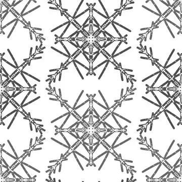 Seamless textured lace pattern in doodle style, hand drawn vector illustratio Stockillustratie