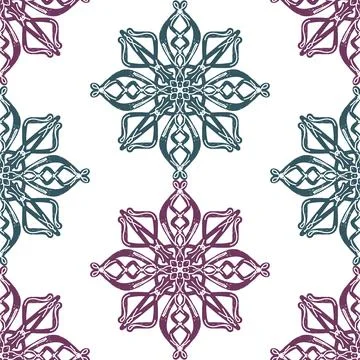 Seamless textured lace pattern in doodle style, hand drawn vector illustratio 스톡 일러스트