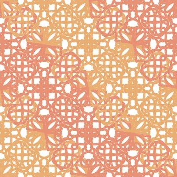 Seamless textured lace pattern in doodle style, hand drawn vector illustratio Stockillustratie