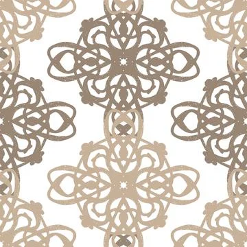 Seamless textured lace pattern in doodle style, hand drawn vector illustratio Stock Illustration