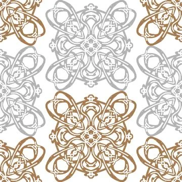 Seamless textured lace pattern in doodle style, hand drawn vector illustratio Stockillustratie