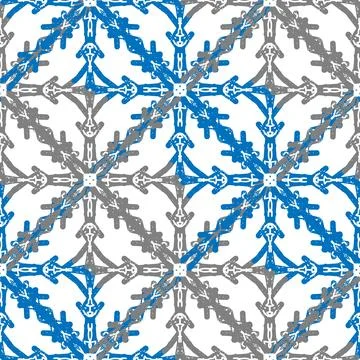 Seamless textured lace pattern in doodle style, hand drawn vector illustratio 스톡 일러스트