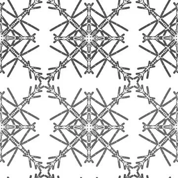 Seamless textured lace pattern in doodle style, hand drawn vector illustratio Stockillustratie