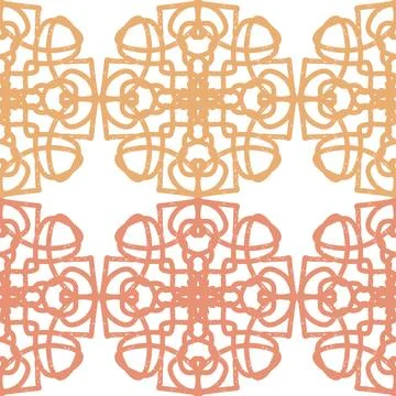 Seamless textured lace pattern in doodle style, hand drawn vector illustratio Illustrazione stock