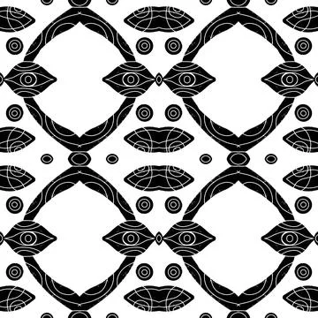 Seamless Textured Ornamental Pattern Vector  Abstract Decorative Background,  Stock Illustration