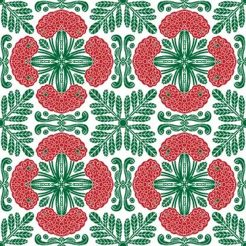 Seamless Textured Ornamental Pattern Vector  Abstract Decorative Background,  Stock Illustration