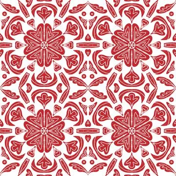 Seamless Textured Ornamental Pattern Vector  Abstract Decorative Background,  Stockillustratie