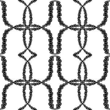 Seamless Textured Ornamental Pattern Vector  Abstract Decorative Background,  Stock Illustration
