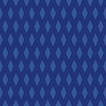 Seamless Thai pattern, blue and white modern shape for design, porcelain, cer 스톡 일러스트