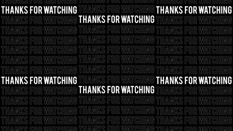 Seamless Thank you for Watching. Stock Footage 220565004