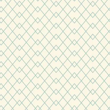 Seamless thin line intersection grid tileable pattern Stock Illustration
