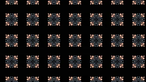 Seamless Tibet Tile Graphic Pattern Sliding Sideward. abstract Stock Footage 172567259