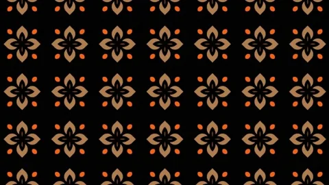 Seamless Tibet Tile Graphic Pattern Sliding Sideward. abstract Stock Footage 200874615