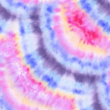 Seamless Tie and Dye Texture. Ethnic Pattern. Floral Psychedelic Design. Muli イラスト素材