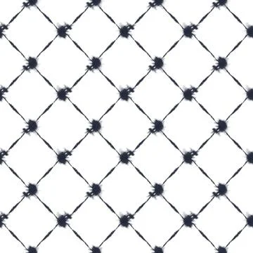 Seamless tie dye indigo pattern background. Perfect for fabric, cushion, pack Stock Illustration