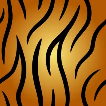 Seamless tiger fell vector pattern. Stock Illustration
