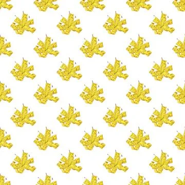 Seamless tiger lily pattern on white background Fotos Stock