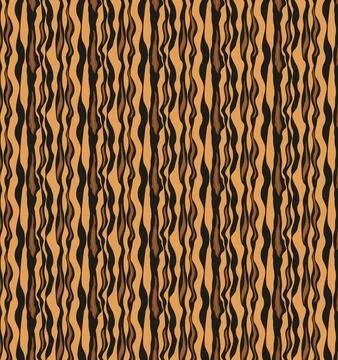 Seamless tiger skin pattern for cool background. Tiger Pattern Design Stock Illustration