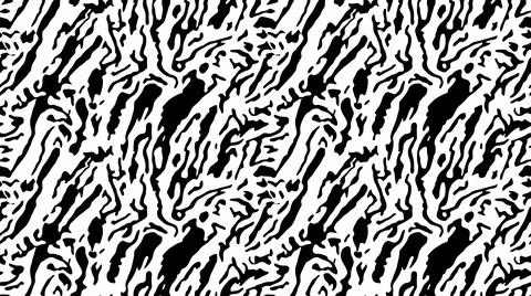 Seamless tiger stripe pattern in black and white colors. Stock Illustration