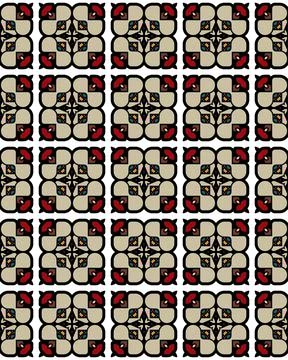 Seamless tile of geometric abstract patterns - great for wallpaper Stock Illustration