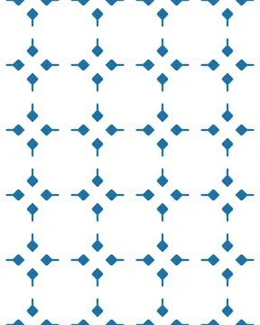 Seamless tile of geometric square blue patterns isolated on white background 스톡 일러스트