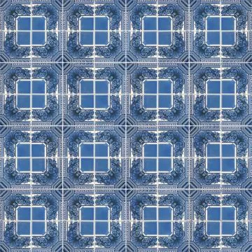 Seamless tile pattern of ancient ceramic tiles Stock Illustration