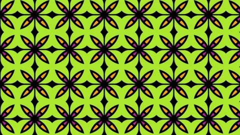 Seamless tile pattern design with colorful floral background slide Stock Footage 202061475