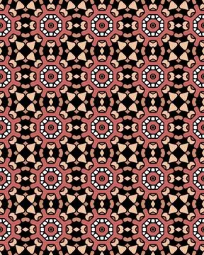 Seamless tile pattern, digital illustration for background and design. Stock Illustration
