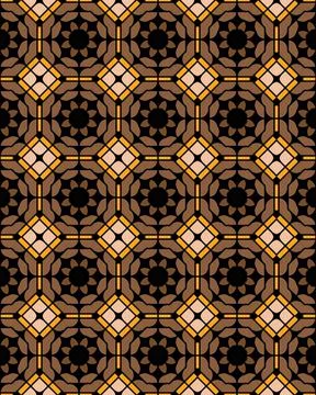 Seamless tile pattern, digital illustration for background and design. Stock Illustration