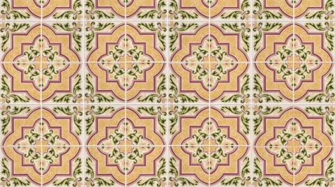Seamless tile pattern Stock Footage