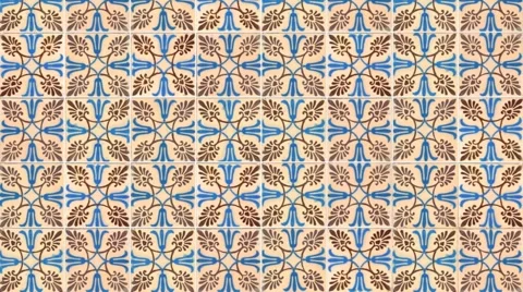 Seamless tile pattern Stock Footage