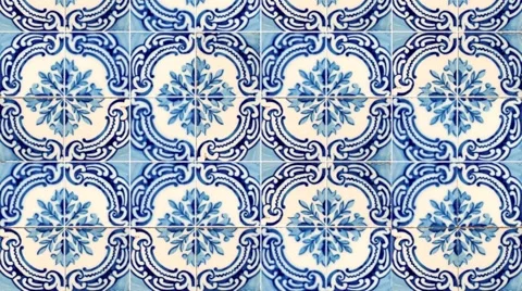 Seamless tile pattern Stock Footage