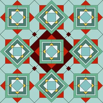 Seamless tile pattern Stock Illustration