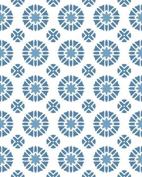 Seamless tile pattern illustration with big and small rounds Stock Illustration