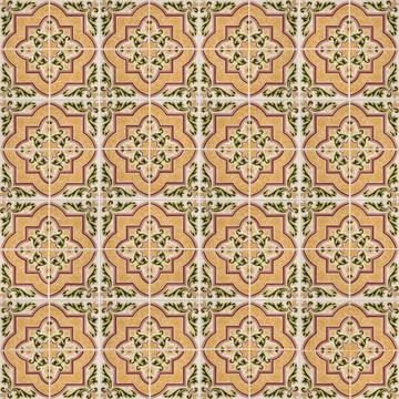 Seamless tile pattern Seamless tile pattern of ancient ceramic tiles. Copy... Stock Photos