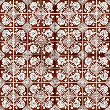Seamless tile pattern Seamless tile pattern of ancient ceramic tiles. Copy... Stock Photos
