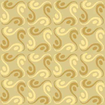 Seamless tile pattern in traditional style. Simple abstract spiral shapes. Fl 스톡 일러스트