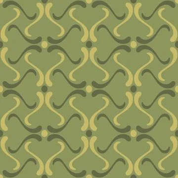 Seamless tile pattern in traditional style. Simple abstract spiral shapes. Fl 스톡 일러스트