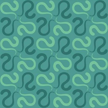 Seamless tile pattern in traditional style. Simple abstract spiral shapes. Fl Illustrazione stock