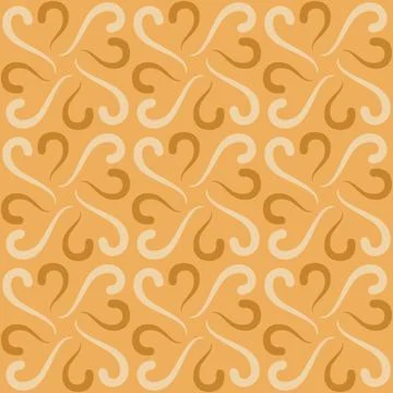 Seamless tile pattern in traditional style. Simple abstract spiral shapes. Fl イラスト素材