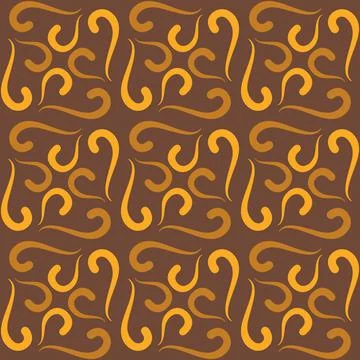 Seamless tile pattern in traditional style. Simple abstract spiral shapes. Fl 스톡 일러스트