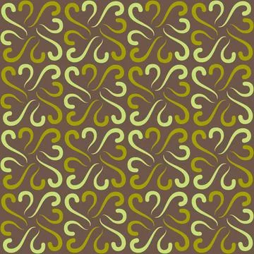 Seamless tile pattern in traditional style. Simple abstract spiral shapes. Fl Illustrazione stock