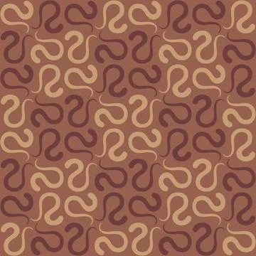 Seamless tile pattern in traditional style. Simple abstract spiral shapes. Fl 스톡 일러스트