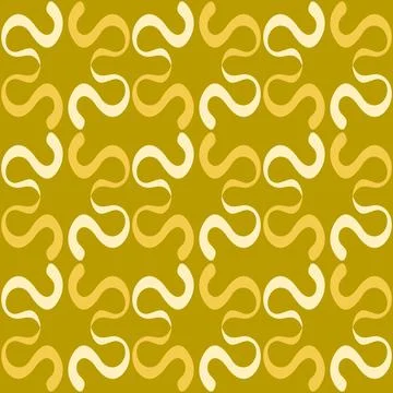 Seamless tile pattern in traditional style. Simple abstract spiral shapes. Fl 스톡 일러스트