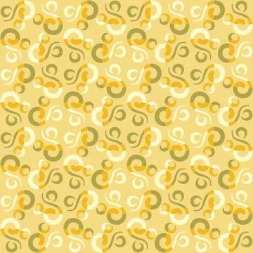 Seamless tile pattern in traditional style. Simple abstract spiral shapes. Fl Illustrazione stock