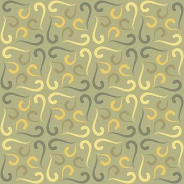 Seamless tile pattern in traditional style. Simple abstract spiral shapes. Fl 스톡 일러스트