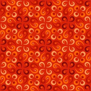 Seamless tile pattern in traditional style. Simple abstract spiral shapes. .. Illustrazione stock