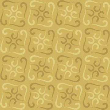 Seamless tile pattern in traditional style. Simple abstract spiral shapes. .. Stock Illustration