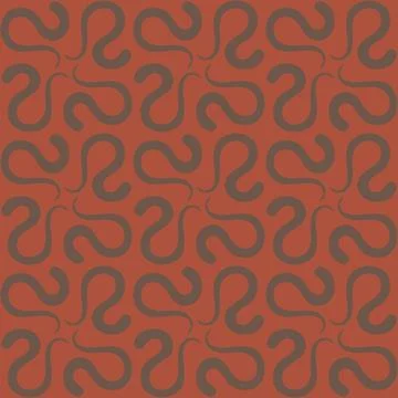 Seamless tile pattern in traditional style. Simple abstract spiral shapes. .. Illustrazione stock